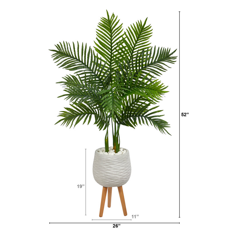 Palmier artificiel 52 po en pot