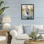 Héron paisible sur cadre flottant abstrait, design par LSR Design Studio-546520676-546520679
