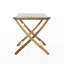 Table pliante en bois 43,5 po - Matériau peu encombrant et résistant aux intempéries