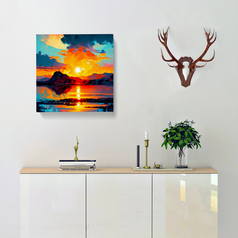 Sunrise Fauvism - Wrapped Canvas, 50cm H x 50cm W x 3cm D