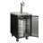 Kegco 0.69 Cubic Feet Black Triple Tap Freestanding Kegerator with Door Lock and