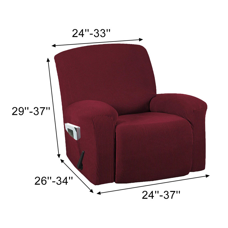 Housse à oreilles pour coussins carrés / rectangulaires, Vin rouge