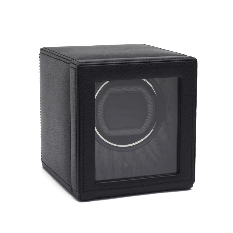 Cub Watch Box + Watch Winder, Black