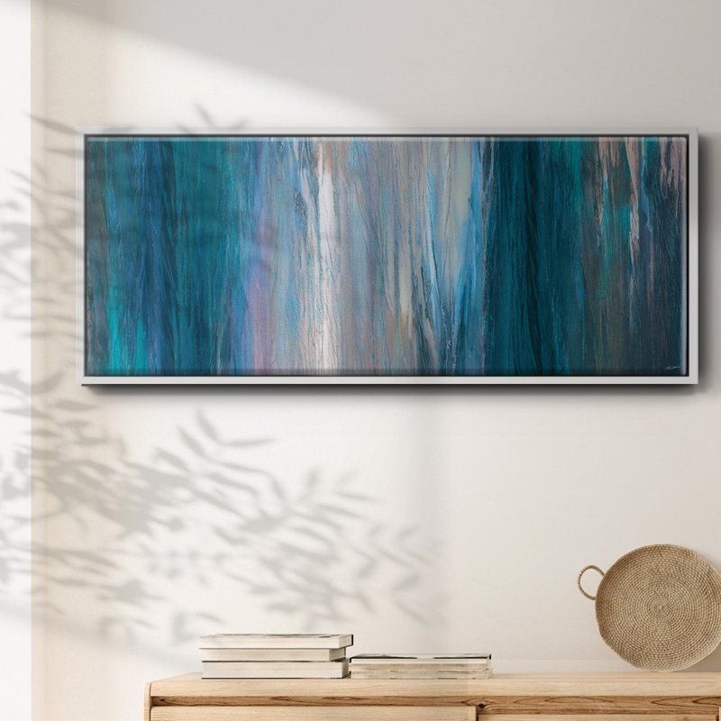 «Falling Blue» - toile encadrée