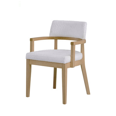 Kasem Gorge Gabric & Oak Finish Side Chair (Set of 2)