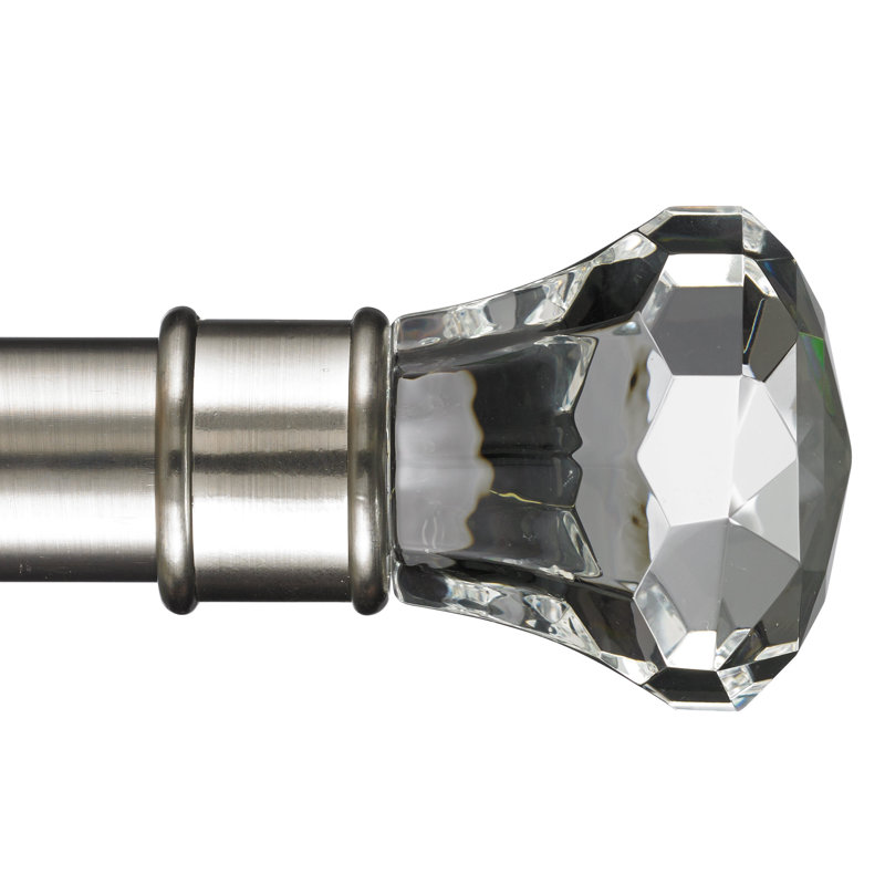 Tringle à rideaux double 1,13 po Butterfield, H 3 po x l 48 po x P 6 po, Inoxydable