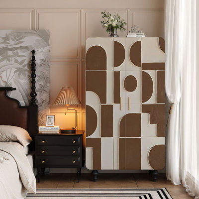 Retro painted  storage wardrobe
