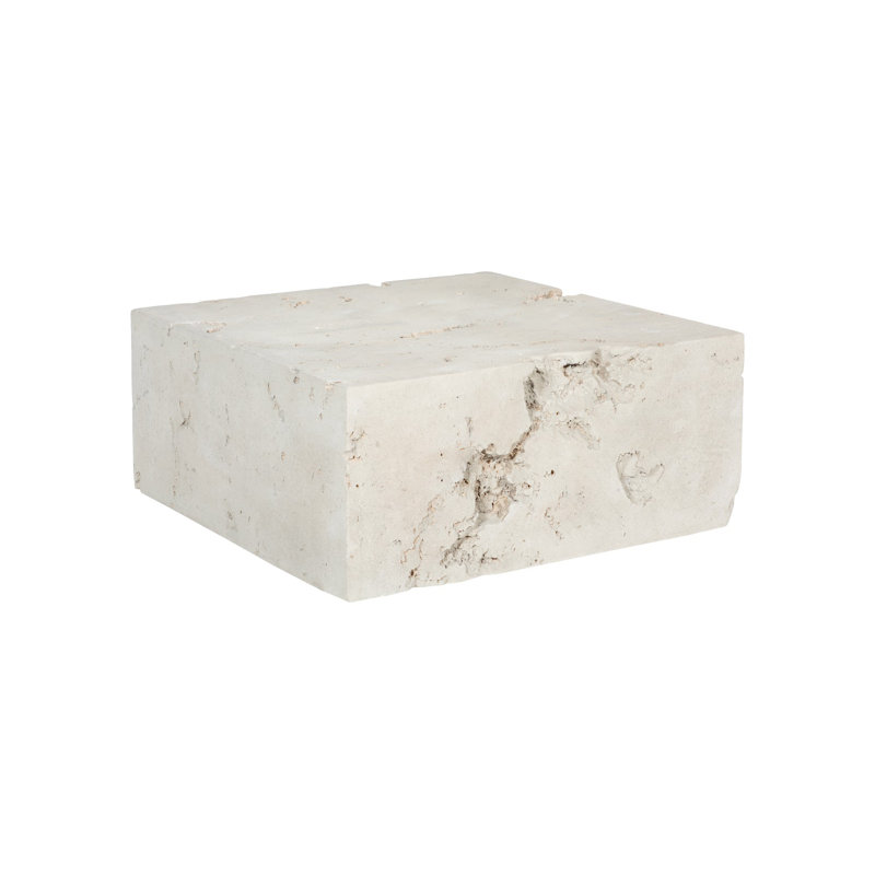 Table basse Formation, carré, pierre romaine