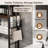 Over The Toilet Storage Freestanding Metal Wood with Shelf-363327271