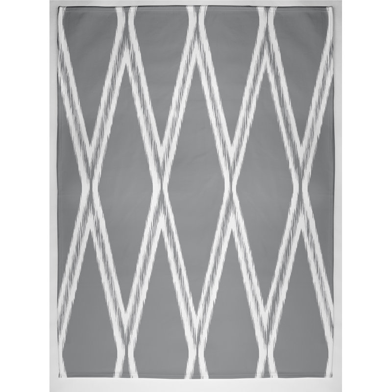 Rosalyn Plain Weave / Muslin Throw Blanket, Grey