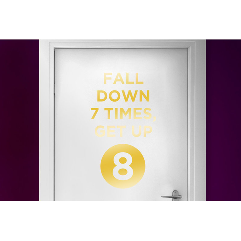 Wall Decal, 57H x 32W, Shiny Gold