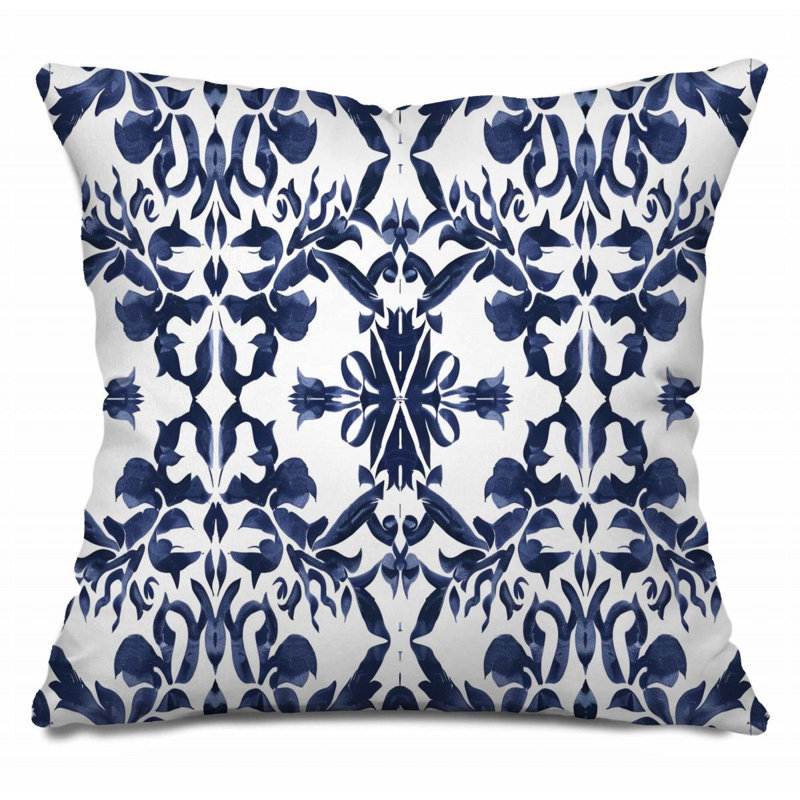  Coussin Damask, H 16 po x l 16 po