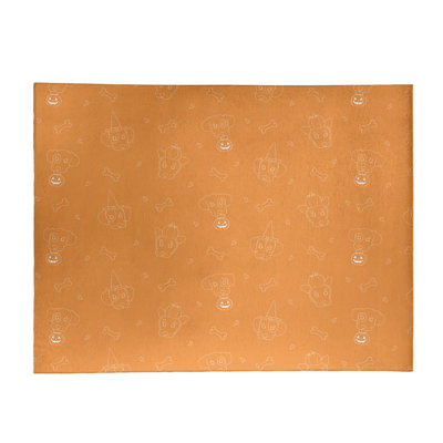 Tapis zone orange fait main