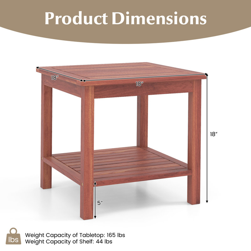 Table d'appoint en bois Iftu, 1