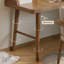 Bureau d'écriture brun en bois massif en forme de L-801507806-801507801