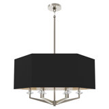 Jacqueline Pendant - 6-Light - Modern Brass - Oyster Linen