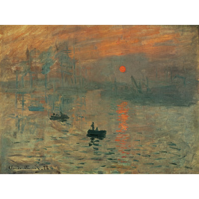 Impression Brouillard par Claude Monet - reproduction d'art sur toile tendue