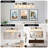 5-Lights Moisture Resistant Bathroom Vanity Light With Frosted Glass Shade-245834239-245834232