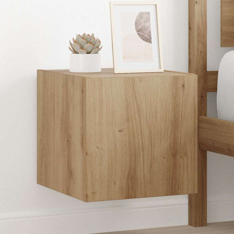 Unfinished TV Stand for TVs up to 24", Artisian Oak