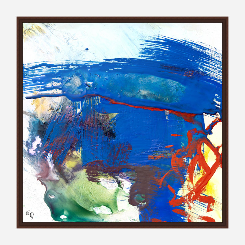 Flourspar - reproduction d'artiste sur toile, Toile avec cadre brun, H 24 po x l 24 po x P 1,75 po