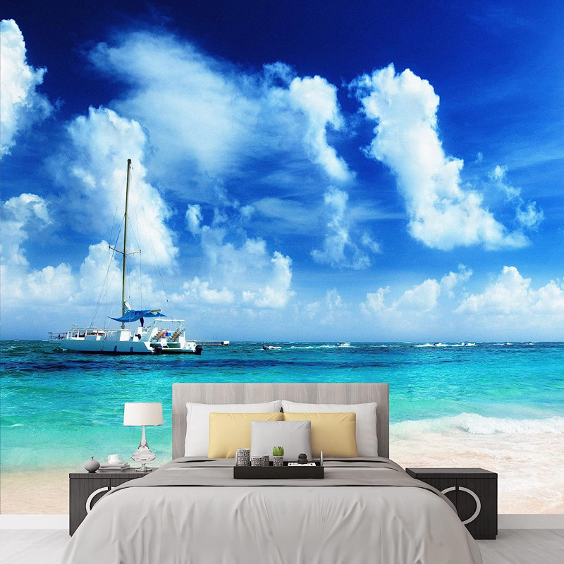 Adhésif mural tropical tropical, L 66 po x l 96 po