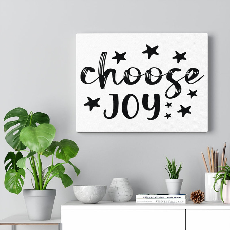 Choose Joy - Wrapped Canvas Print