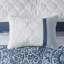 Édredon très grand 8 pièces, imprimé bleu, rembourrage, 2 taies décoratives, coussins décoratifs, rembourrage 8, lavable à la machine et froissé-125337584