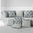 Jade Chevron Harmony  Square Throw Pillow-106879684-106879685