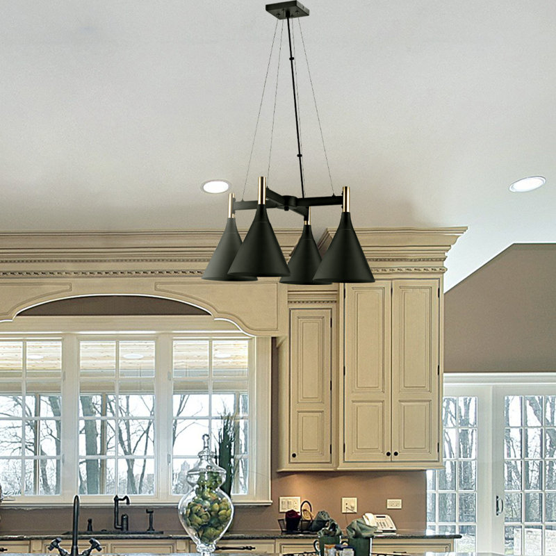 Tennie 4 - Light Dimmable Classic / Traditional Chandelier