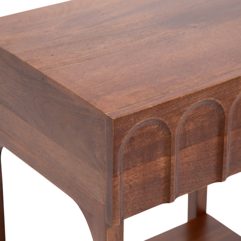 Archvale Rectangular Tiered Mango Wood Side Table