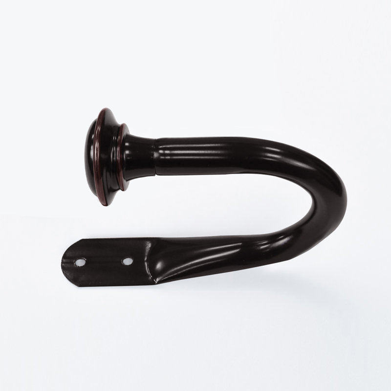 Accessoire de quincaillerie de rideau 8,66 ", Noir