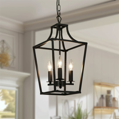 Luminaire suspendu noir mat à 3 lumières Manara
