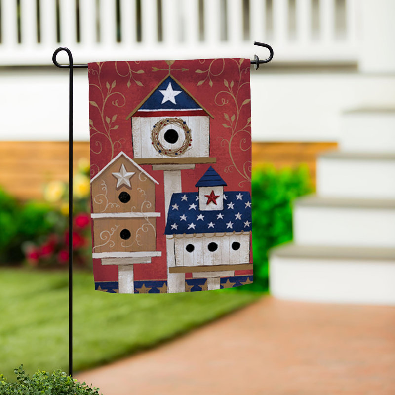 Drapeau de jardin en toile de jute