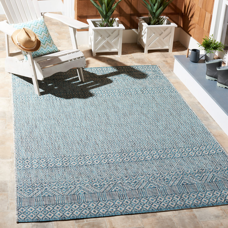 Abbieleigh Performance Southwestern Indoor/Outdoor Area Rug, Rectangle 8' x 10'