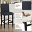 Tabouret de comptoir en bois massif de 25 po Gurrola-805399573