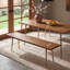 Table de salle à manger en bois massif avec pieds en métal-676623974