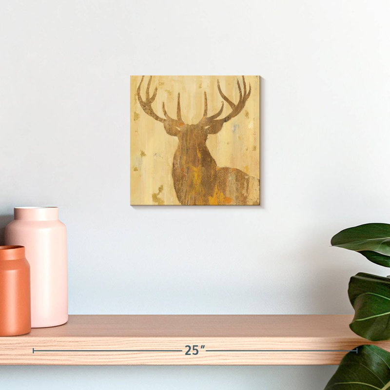 Brampt Golden Antlers I, 10'' H x 10'' W