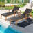 Arshia Outdoor Chaise Lounge with Table-1149600187
