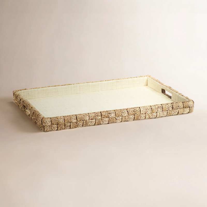 Hamburg Wood Tray, 1.75" H x 24" W x 16" D