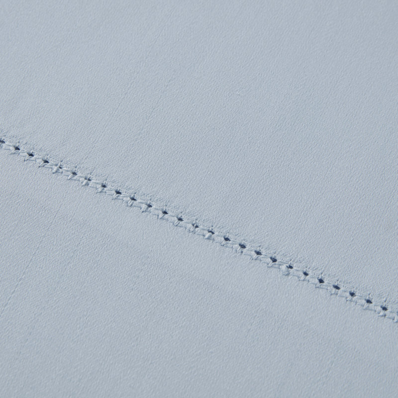 500 Thread Count Egyptian-Quality Cotton Deep Pocket Sheet Set, Light Blue, King