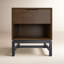 Table de chevet Mid-Century en bois massif avec tiroir Banting