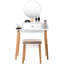 Ensemble de meuble-lavabo en bois avec miroir Waylon