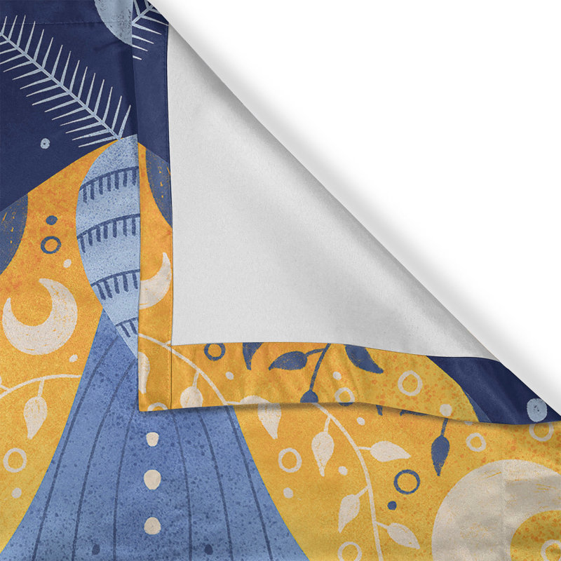Freshour Polyester Semi Sheer Curtain Pair