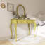 Meuble-lavabo de luxe avec miroir ovale-107649809