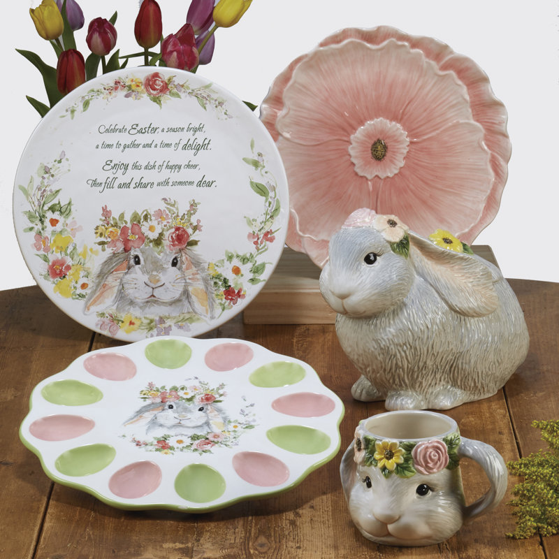 Certified International Sweet Bunny Oval Platter