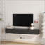 Floating TV Stand Wall Mounted with 16 Colour LEDs,67" TV Stand