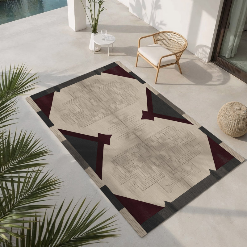 Heritage Loom Indoor And Outdoor Area Rug, Rectangle 5' x 7'