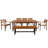Outdoor Wood Dining Set For 7-8 Person