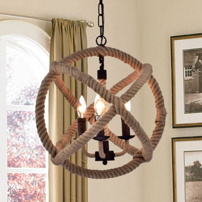 Lockard 3 - Light Dimmable Globe Chandelier