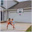 Panier de basketball mural, dossier incassable 35 x 24 pouces, cercle pliable, cercle durable et filet résistant aux intempéries pour une utilisation intérieure et extérieure
